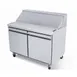Infrico USA IRT-UC48P 48" 2-Door Sandwich and Salad Prep Table, 12 Pans, Stainless Steel 1 image