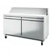 Infrico USA IRT-UC60P 60" 2-Door Sandwich and Salad Prep Table, 16 Pans, Stainless Steel 1 image