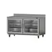 Infrico USA IUC-UC48RWCR 48" 2-Section Worktop Refrigerator w/ 2 Glass Doors, 14 cu. ft. 1 image