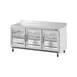 Infrico USA IUC-UC72RWCR 72" 3-Section Worktop Refrigerator w/ 3 Glass Doors, 21 cu. ft. 1 image