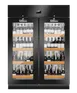 Meatico WINE 1500 Cabinet – 59"W x 33"D x 82"H, 336 Bottle Capacity, 2 Triple Pane Glass Doors, Stainless Interior Black 1 image