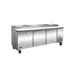 IKON IPP94 94" 3-Section Refrigerated Pizza Prep Table w/ 3 Doors, (12) 1/3 GN pans 1 image