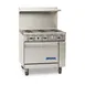 Imperial IR-6-C 36" Gas Restaurant Range w/ (6) Open Burners, (1) Convection Oven, 222.000 BTU 1 image