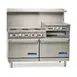 Imperial IR-6-RG24-C 60" Gas Restaurant Range w/ (6) Open Burners, 24" Raised Griddle/Broiler, (1) Standard Oven, (1) Convection Oven, 297.000 BTU 1 image