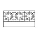 Jade JHP-336-F 36" Floor Gas Hotplate with (3) Burners, Manual Controls, 82.500 BTU 2 image