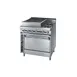 Jade JTRH-18B-1FHT-36 36" Gas Heavy Duty Range w/ 18" Charbroiler, (1) French Top, (1) Standard Oven, 110.000 BTU 1 image