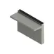 Jade S-60 60" x 24" Stainless Steel Titan Backguard Flue Riser with Single Solid Shelf 1 image