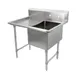 John Boos 1B18244-1D24L-X 46" One Compartment Sink, 18"W x 24"L Bowl With Left-Hand Drainboards 1 image