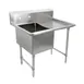 John Boos 1B184-1D18R 40" One Compartment Sink, 18"W x 18"L Bowl With Right-Hand Drainboards 1 image