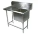 John Boos 1PB1824-1D18L 40" One Compartment Sink, 18"W x 24"L Bowl With Left-Hand Drainboards 1 image