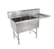 John Boos 2B16204-1D18R 54" Two Compartment Sink, 16"W x 20"L Bowl With Right-Hand Drainboard 1 image