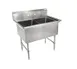 John Boos 2B184 41" Two Compartment Sink, 18"W x 18"L Bowl Without Drainboard 1 image