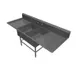 John Boos 2PB2028-2D20 83" Two Compartment Sink, 20"W x 28"L Bowl With 2 Drainboards 1 image