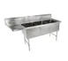John Boos 3B16204-1D18L-X 70" Three Compartment Sink, 16"W x 20"L Bowl With Left-Hand Drainboard 1 image