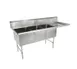 John Boos 3B18244-1D18R 76" Three Compartment Sink, 18"W x 24"L Bowl With Right-Hand Drainboard 1 image