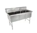 John Boos 3B244-X 77" Three Compartment Sink, 24"W x 24"L Bowl Without Drainboard 1 image