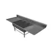 John Boos 3PB14314-2D18 81" Three Compartment Sink, 14"W x 31"L Bowl With 2 Drainboards 1 image