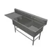 John Boos 3PBPS3224-1D24L 84" Three Compartment Sink, 24"W x 24"L Bowl With Left-Hand Drainboard 1 image