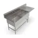 John Boos 3PBPS3224-1D30R 90" Three Compartment Sink, 24"W x 24"L Bowl With Right-Hand Drainboard 1 image
