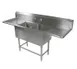 John Boos 42PB18-2D30 99" Two Compartment Sink, 18"W x 18"L Bowl With 2 Drainboards 1 image