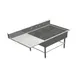 John Boos 43PB1431-1D30L 76" Three Compartment Sink, 14"W x 31"L Bowl With Left-Hand Drainboard 1 image