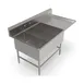 John Boos 43PB14314-1D30R 76" Three Compartment Sink, 14"W x 31"L Bowl With Right-Hand Drainboard 1 image