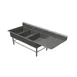 John Boos 43PB20284-1D30R 94" Three Compartment Sink, 20"W x 28"L Bowl With Right-Hand Drainboard 1 image