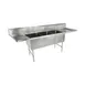 John Boos 43PB20284-2D20 103" Three Compartment Sink, 20"W x 28"L Bowl With 2 Drainboards 1 image