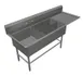John Boos 43PBPS32244-1D30R 90" Three Compartment Sink, 24"W x 24"L Bowl With Right-Hand Drainboard 1 image