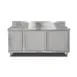 John Boos 4BU4R5-3660-L 60" Cabinet Base Hinged Doors Work Table with Left Trash Chute / 2+1 Doors 1 image