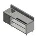 John Boos 4CB4R10-3060-L Beverage Table, Cabinet Base with Open Front 1 image