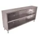 John Boos 4DCO4-18144 Stainless Steel Open Front Dish Cabinet, Open Base with Mid-Shelf / 144"x18" 1 image