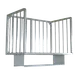John Boos ALMBR-6W-X Aluminum Wall Mounted Meat Boat Rack - 72" x 20" 1 image