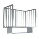 John Boos ALMBR-6W Aluminum Wall Mounted Meat Boat Rack - 72" x 20" 1 image