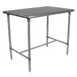 John Boos BBSS4830-40 48" Stainless Steel Utility Table, 30"D x 40"H, Polished Bullnose Corners, Adjustable Feet 1 image
