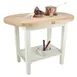 John Boos C-ELIP6030175-S Utility Cart w/ 1-3/4" Thick Eliptical Hard Rock Maple Top, Painted Base 1 image