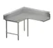 John Boos CDT4-K6096SBK-L Clean "L" Shaped Dishtable w/ Island Design, Left, 10" Backsplash 1 image