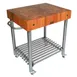 John Boos CHY-CUCD15 Cucina D'Amico Cart, 30"W X 24"D X 35-1/2"H Overall Size 1 image