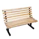 John Boos CPB48-M 48" Convenience Bench with Back, Northern Hard Rock Maple Slats, Clear Tuff-Var Finish, Steel Frame 1 image