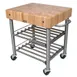 John Boos CUCD15WC Cucina D'Amico Wine Cart, 30"W X 24"D X 35-1/2"H Overall Size 1 image