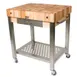 John Boos CUCT14 Cucina Technica Cart, 24"W X 24"D X 35"H Overall Size 1 image