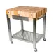 John Boos CUCT24 Cucina Technica Cart, 30"W X 24"D X 35"H Overall Size 1 image