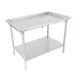 John Boos DST6-3061SSW 60" Dishtable Sorting Table w/ 2-1/4" Raised Edge, Legs & Undershelf 1 image