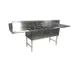 John Boos DT3B18244-2D24R-X 103" Dishtable with Potsinks, (2) 24" Drainboards, 3 Bowls, Clean 1 image