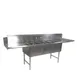 John Boos DT3PB18244-2D24R 103" Dishtable with Potsinks, (2) 24" Drainboards, 3 Bowls, Clean 1 image
