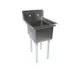 John Boos E1S8-18-12 23" One Compartment Sink, 18"W x 18"L Bowl Without Drainboards 1 image