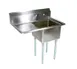 John Boos E1S8-24-14L24-X 50" One Compartment Sink, 24"W x 24"L Bowl With Left-Hand Drainboards 1 image