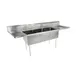 John Boos E3S8-15-14T15-X 75" Three Compartment Sink, 15"W x 15"L Bowl With 2 Drainboards 1 image