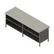John Boos EBOP3-30120 Work Table, Cabinet Base with Open Front, 120"W X 30"D 1 image