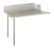 John Boos EDTC8-S30-L36 36" Clean Straight Dishtable w/ Left Table, 10" Backsplash, Galvanized Legs 1 image
